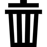 Trash can icon.