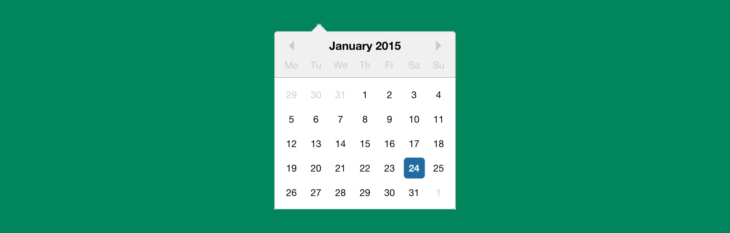 Datepicker, banner.