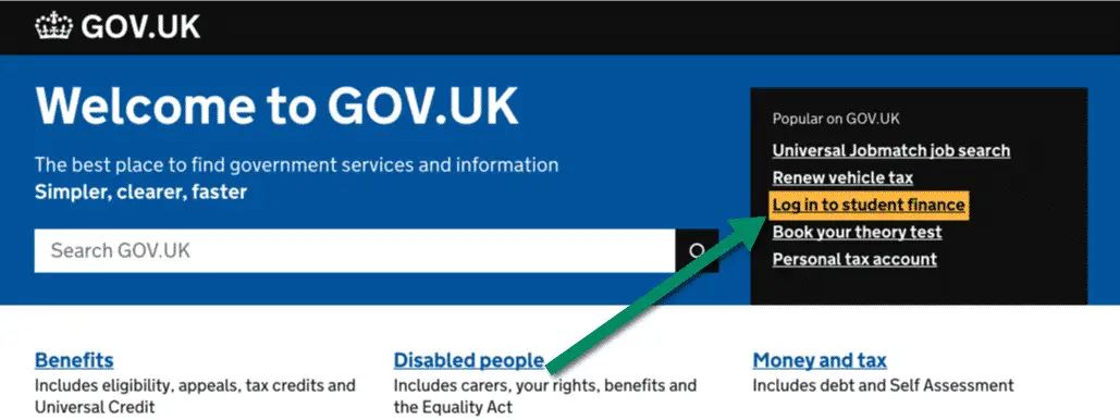 Clear focus indication on gov.uk.