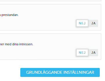 Yes and No toggle button group. Yes looking pressed into the page.